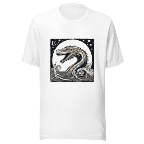 White T-Shirt with print art