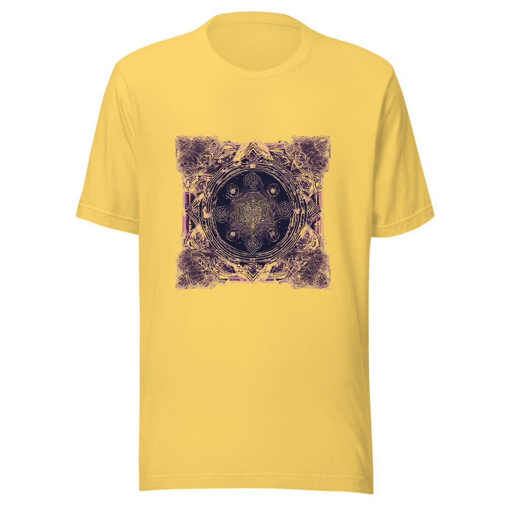 Yellow T-Shirt with print art