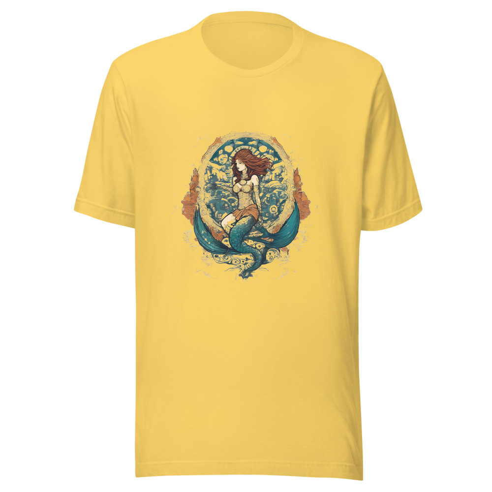 Yellow T-Shirt with print art
