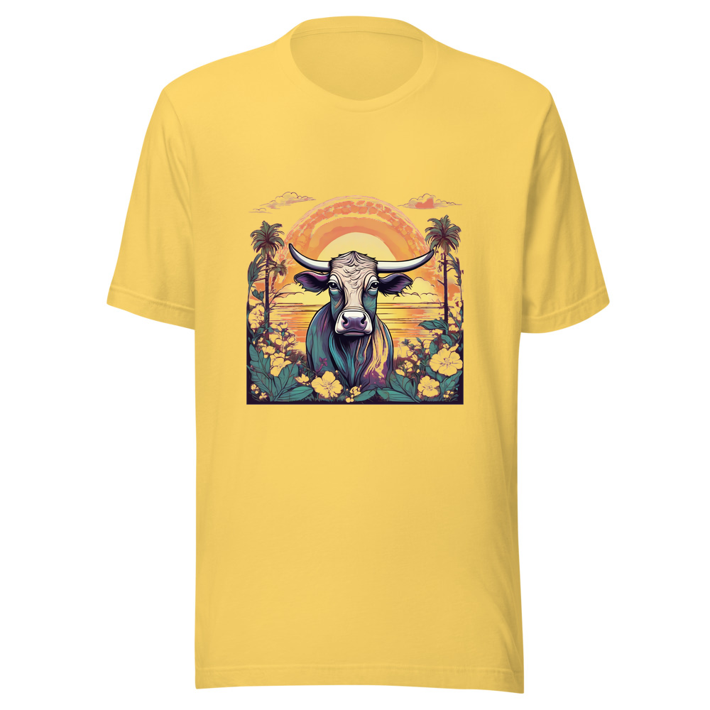 Yellow T-Shirt with print art