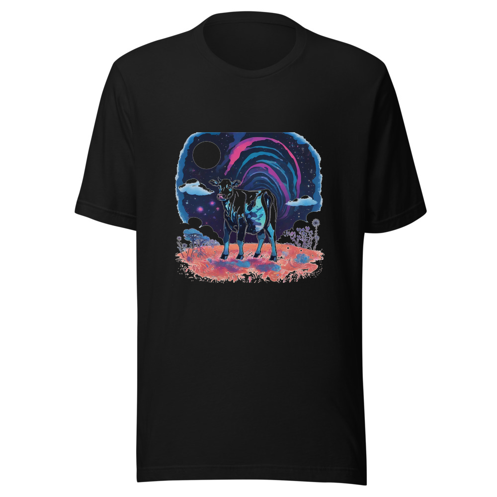 Black T-Shirt with print art