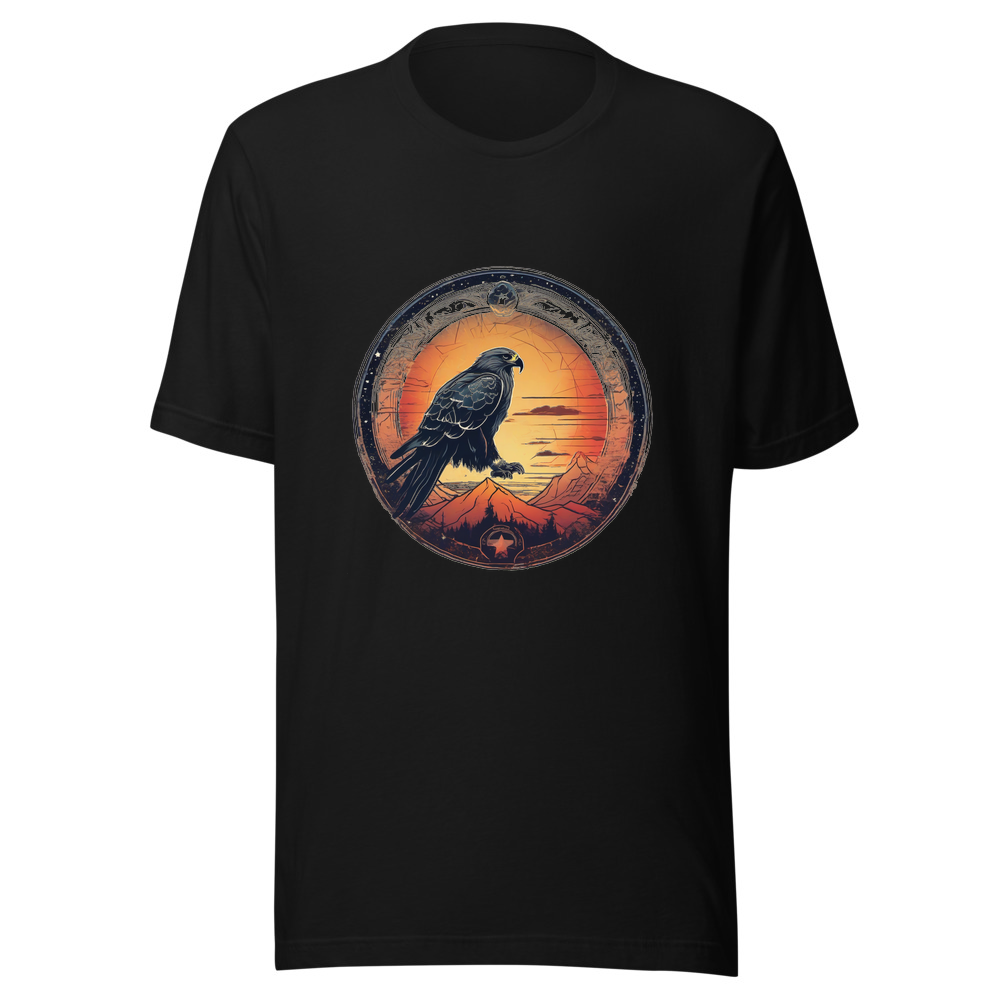 Black T-Shirt with print art