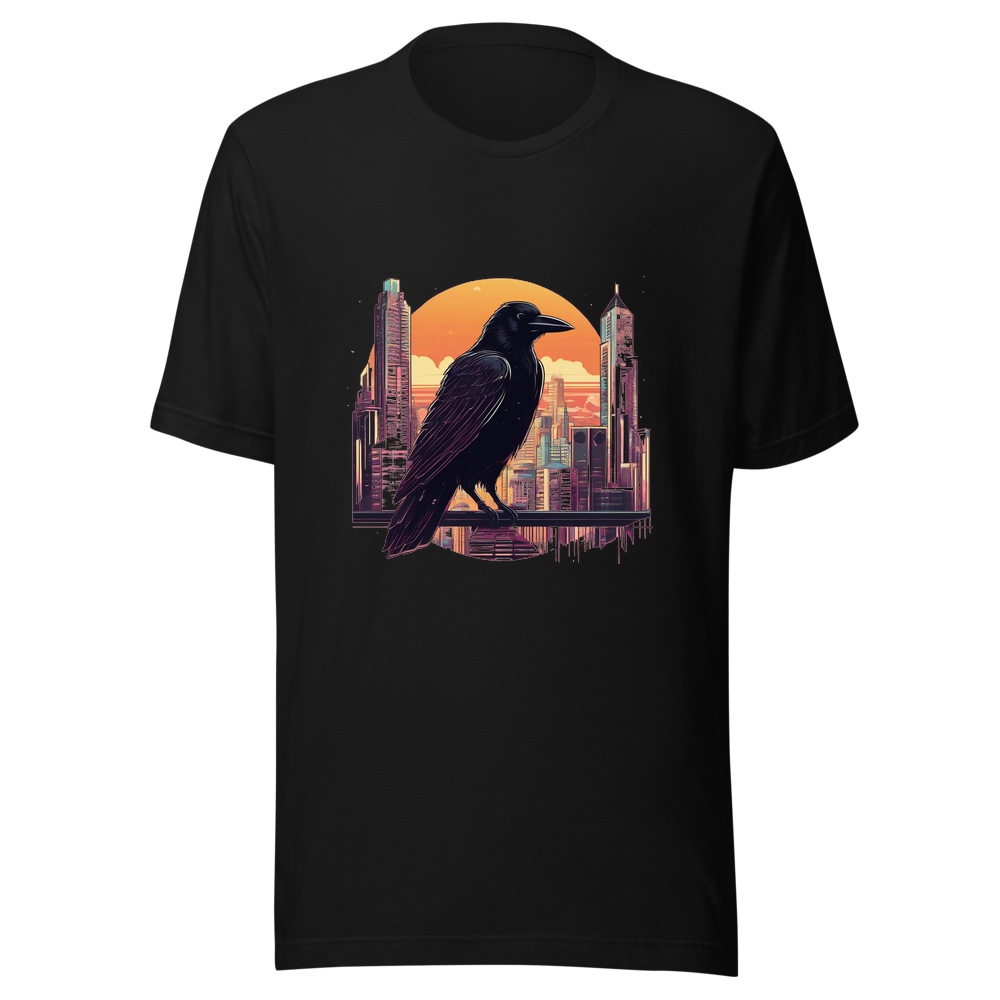 Black T-Shirt with print art