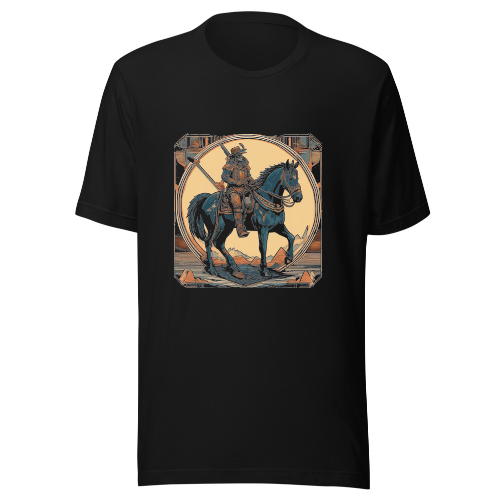 Black T-Shirt with print art