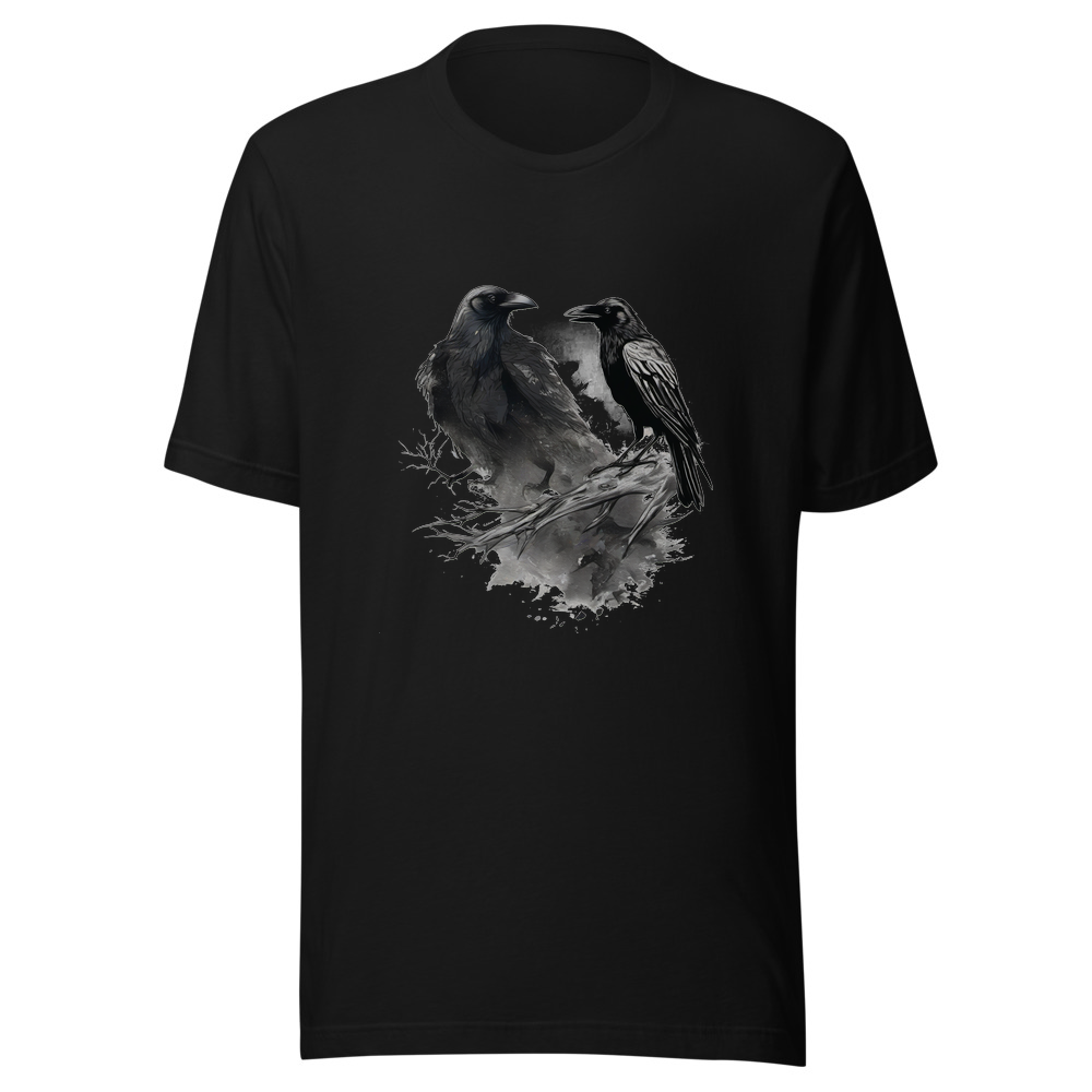 Black T-Shirt with print art