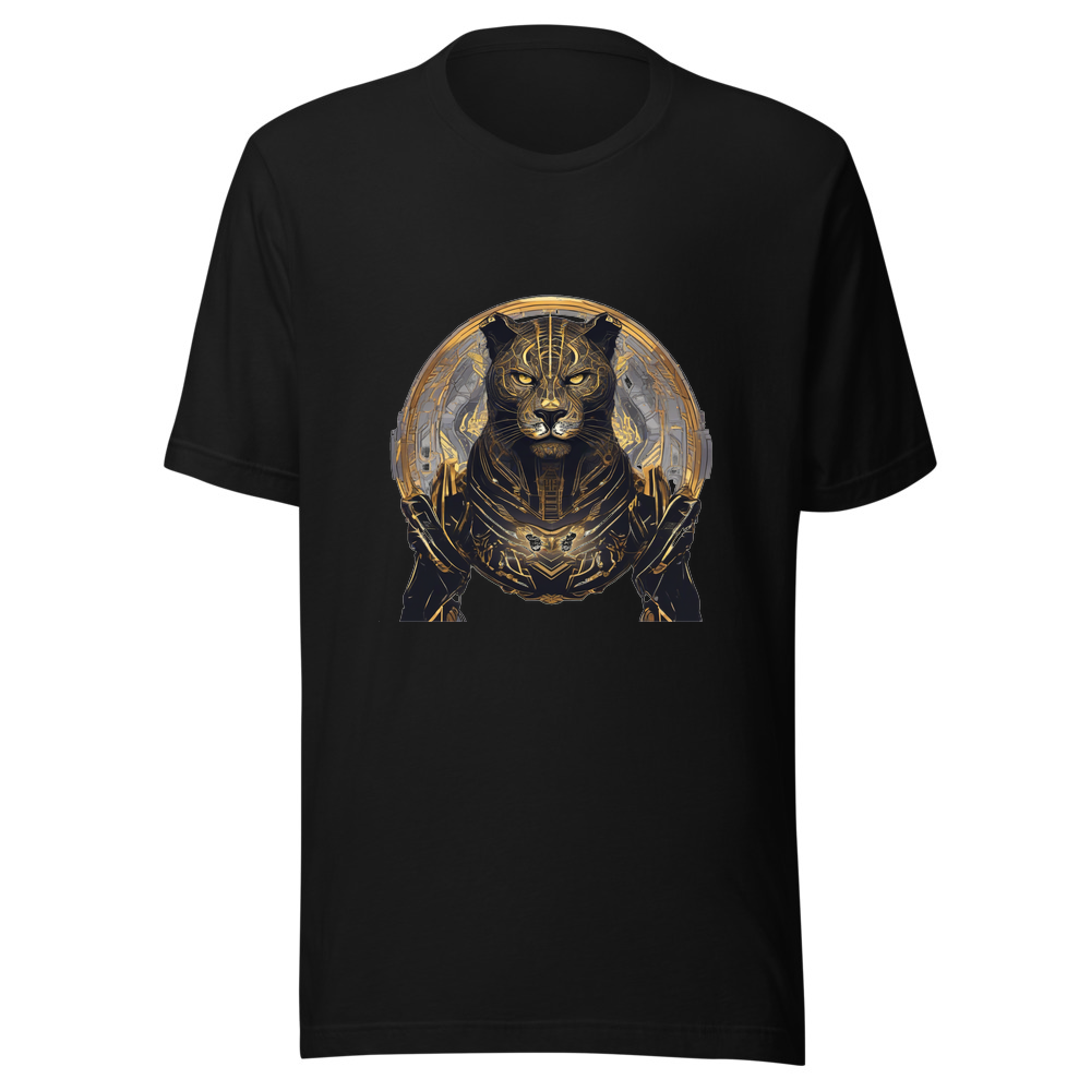 Black T-Shirt with print art
