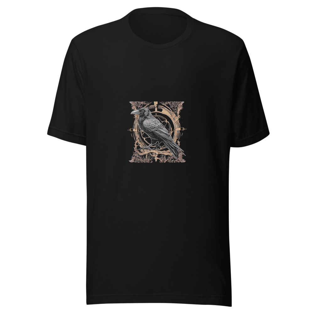 Black T-Shirt with print art