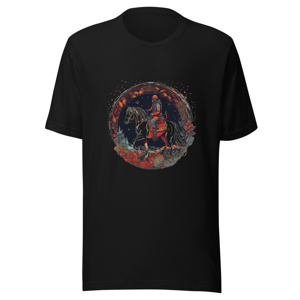 Black T-Shirt with print art