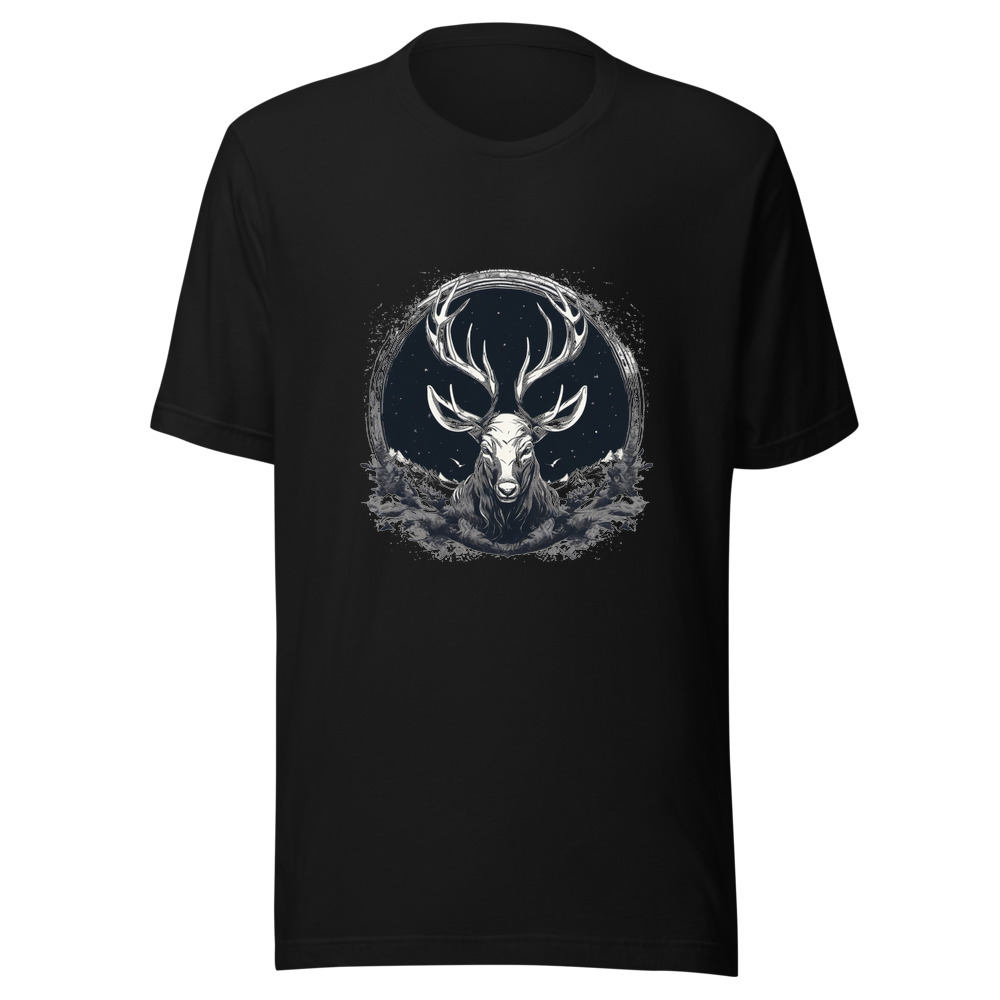 Black T-Shirt with print art