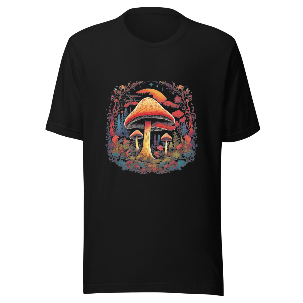 Black T-Shirt with print art