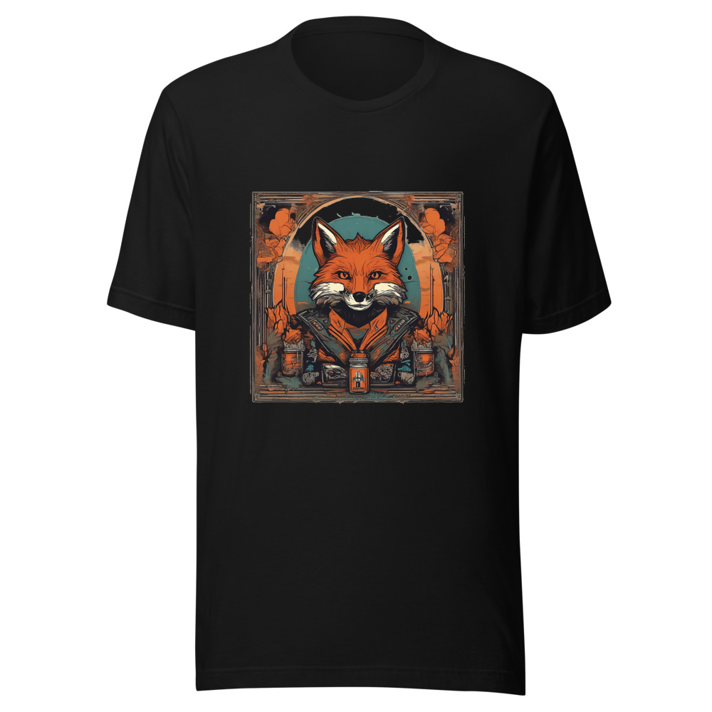 Black T-Shirt with print art