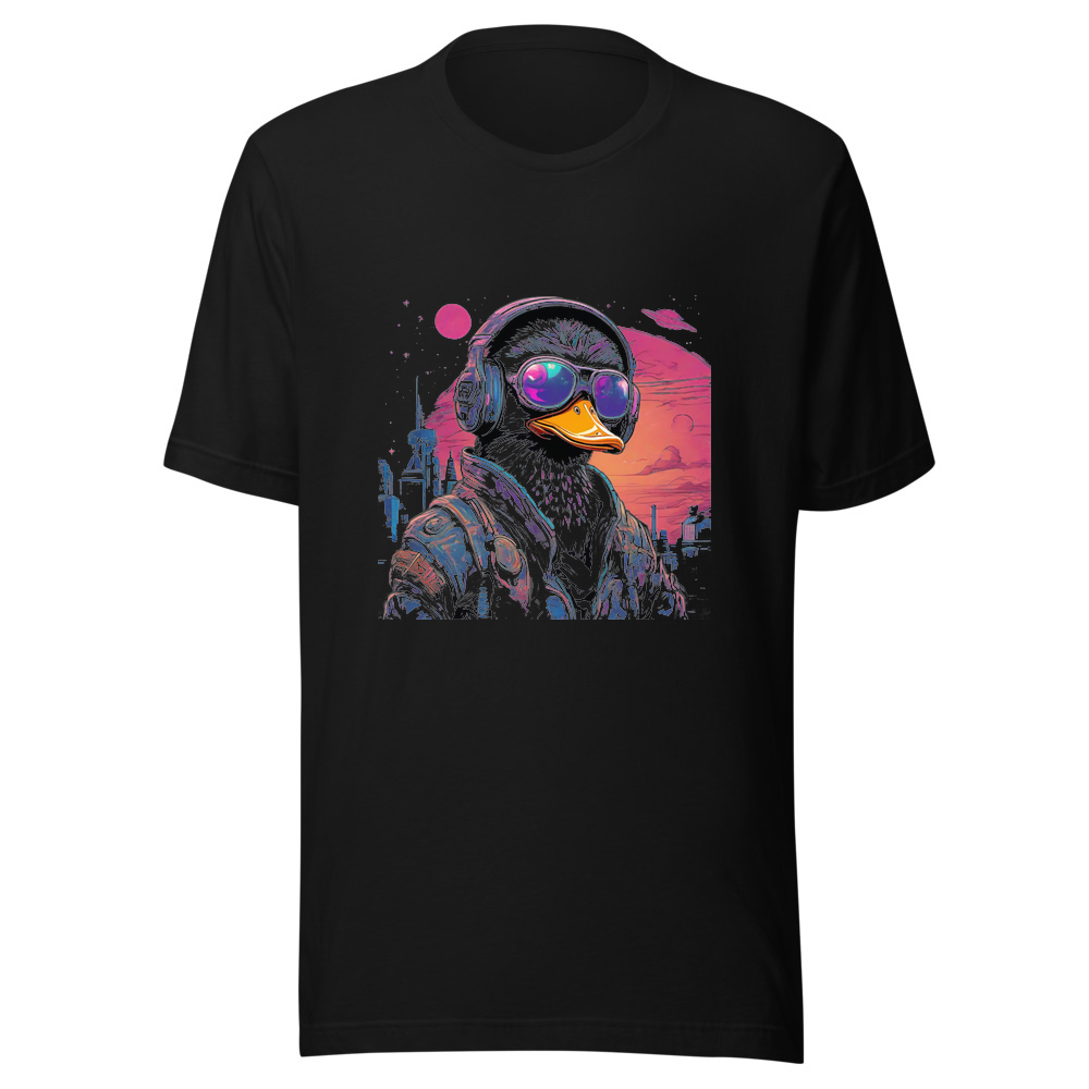 Black T-Shirt with print art