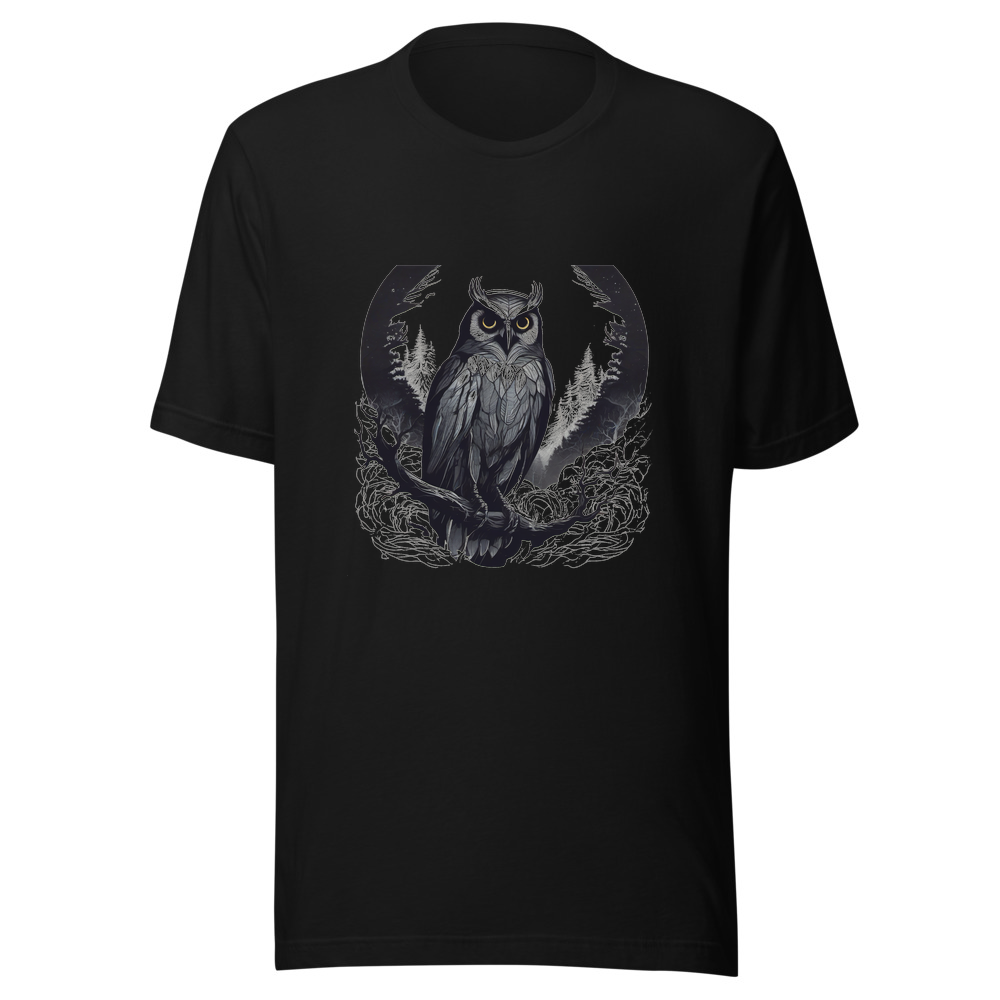 Black T-Shirt with print art