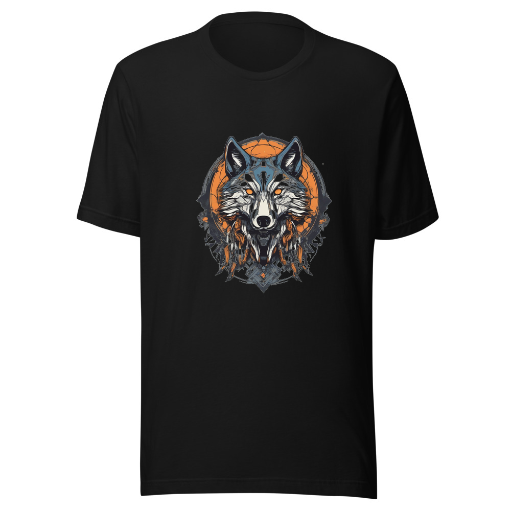 Black T-Shirt with print art