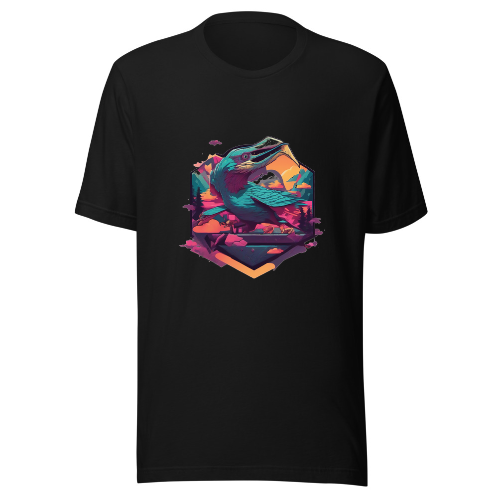 Black T-Shirt with print art
