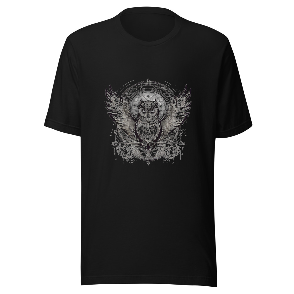 Black T-Shirt with print art