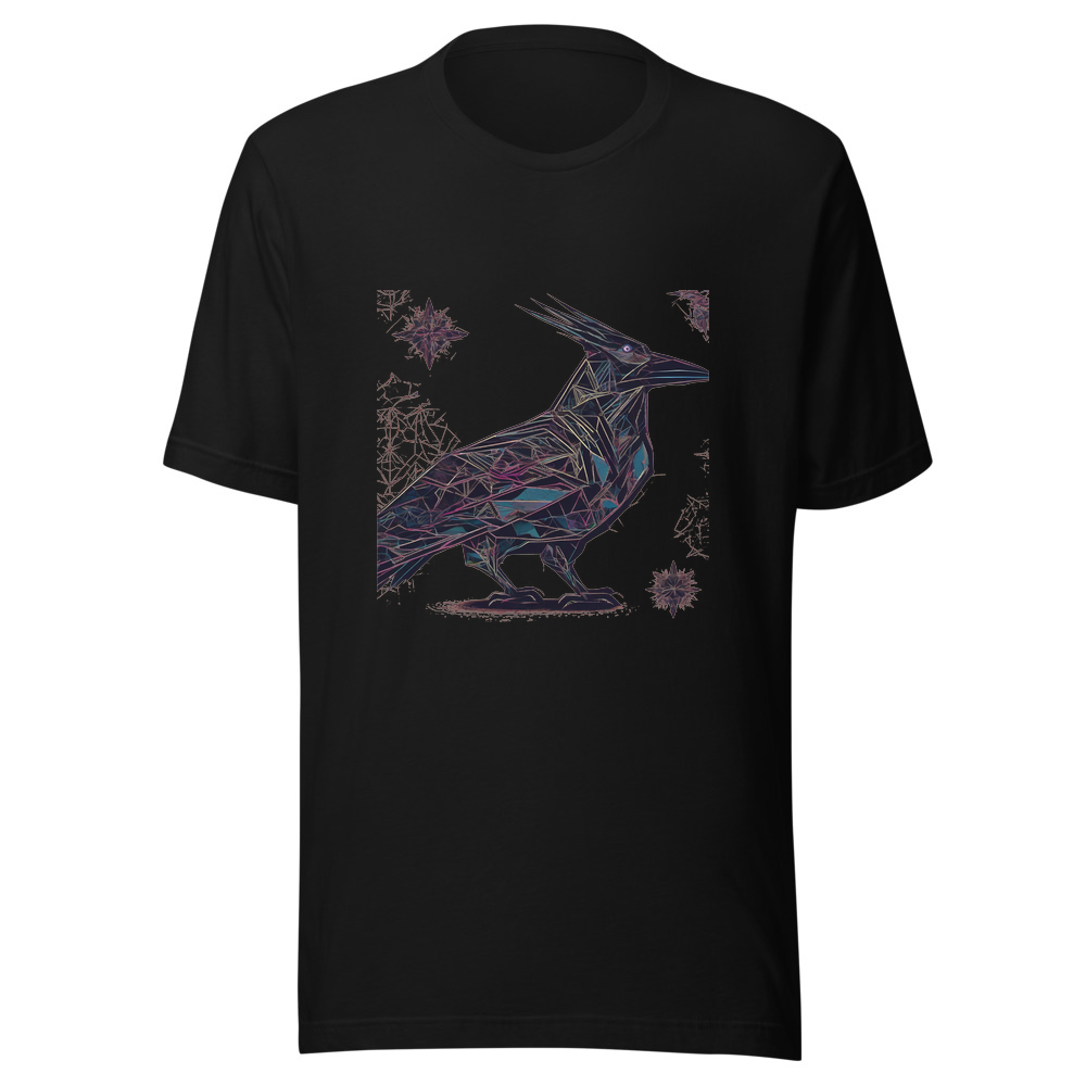 Black T-Shirt with print art