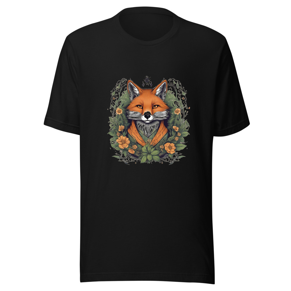 Black T-Shirt with print art