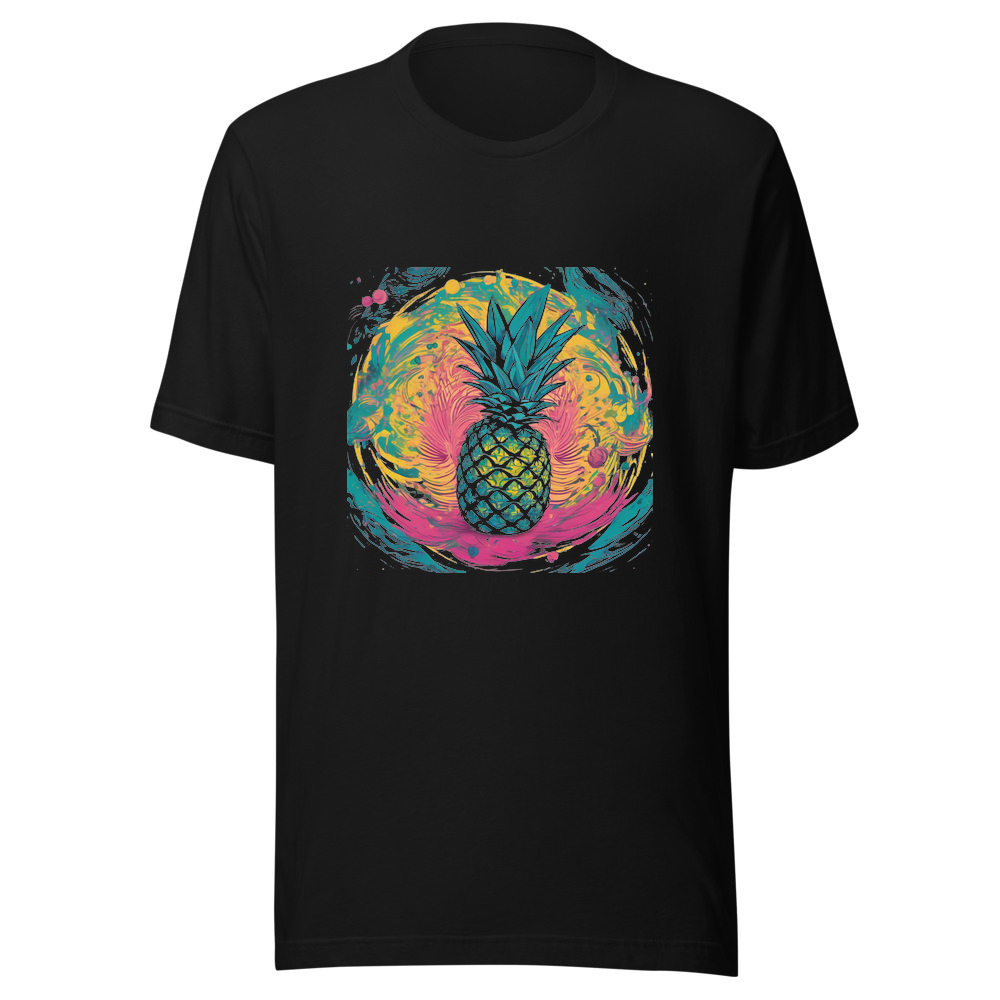 Black T-Shirt with print art