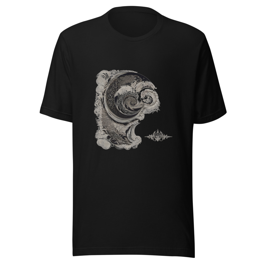 Black T-Shirt with print art