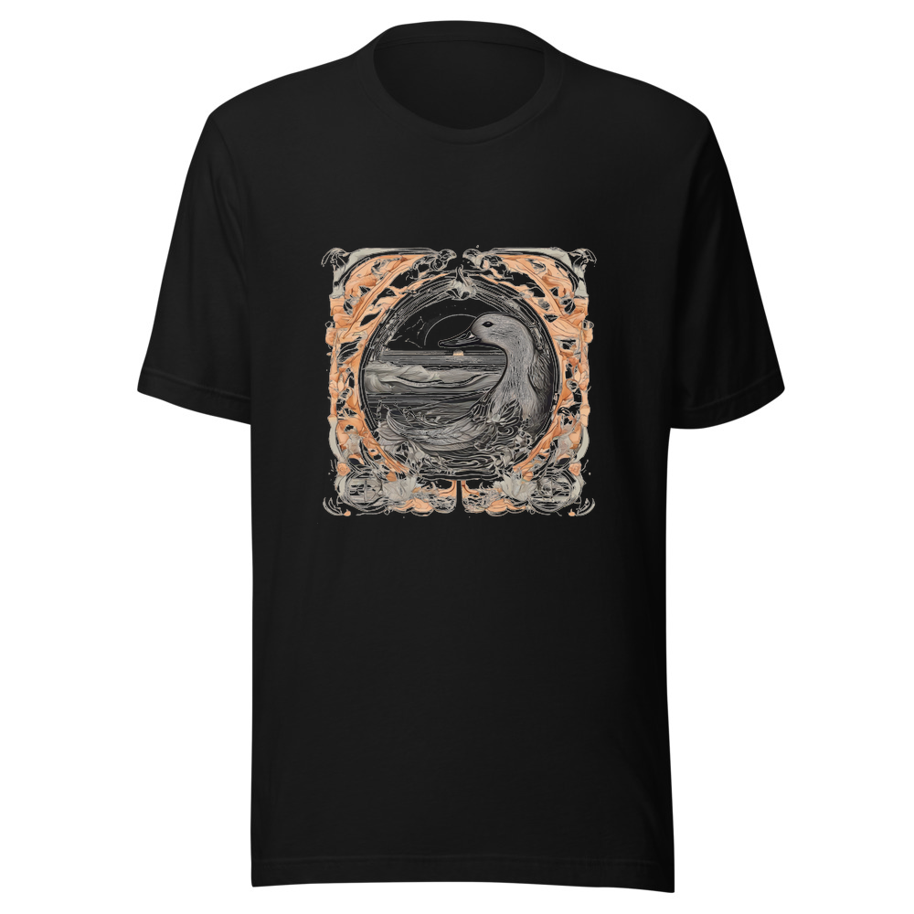 Black T-Shirt with print art