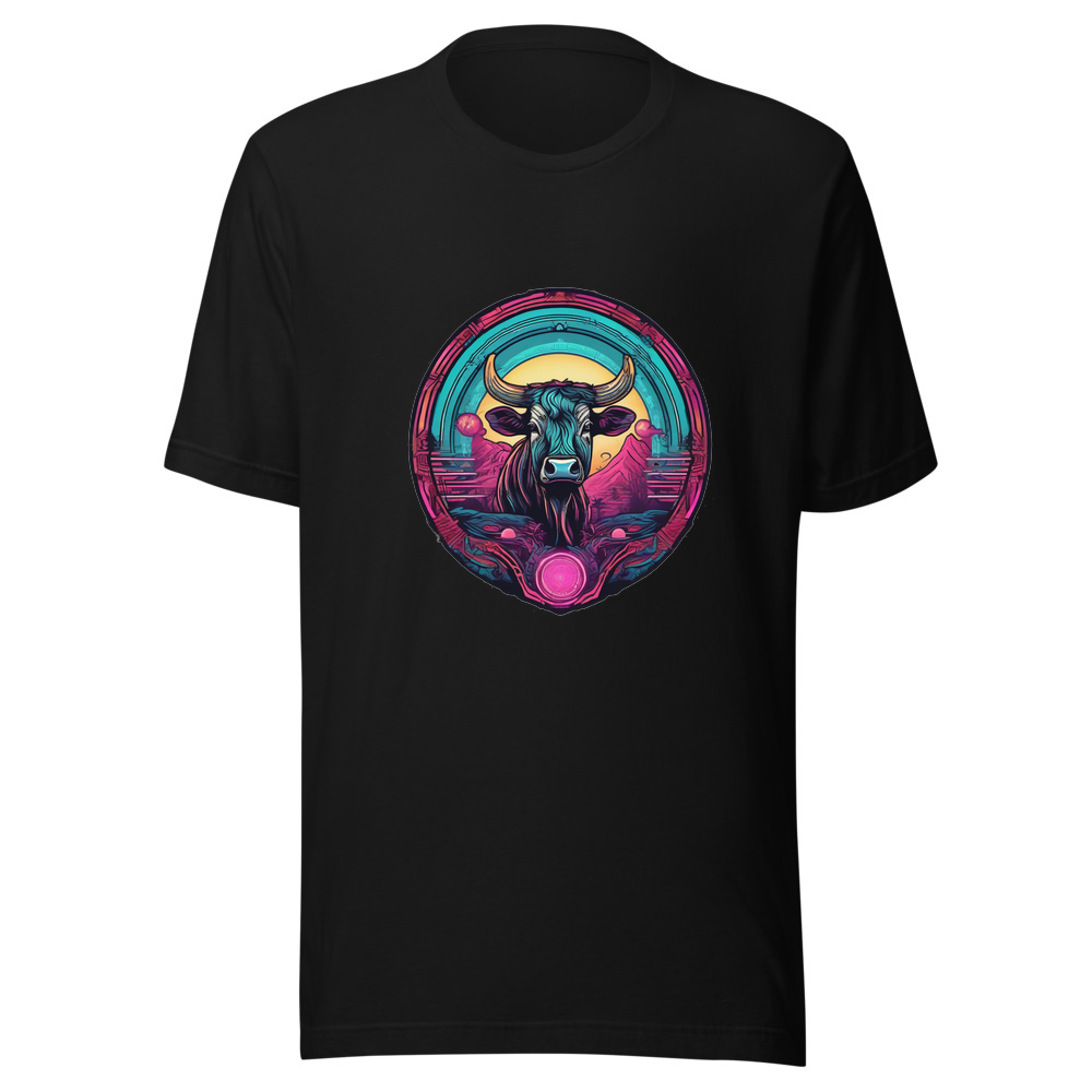 Black T-Shirt with print art