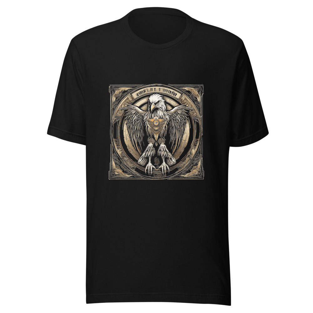 Black T-Shirt with print art