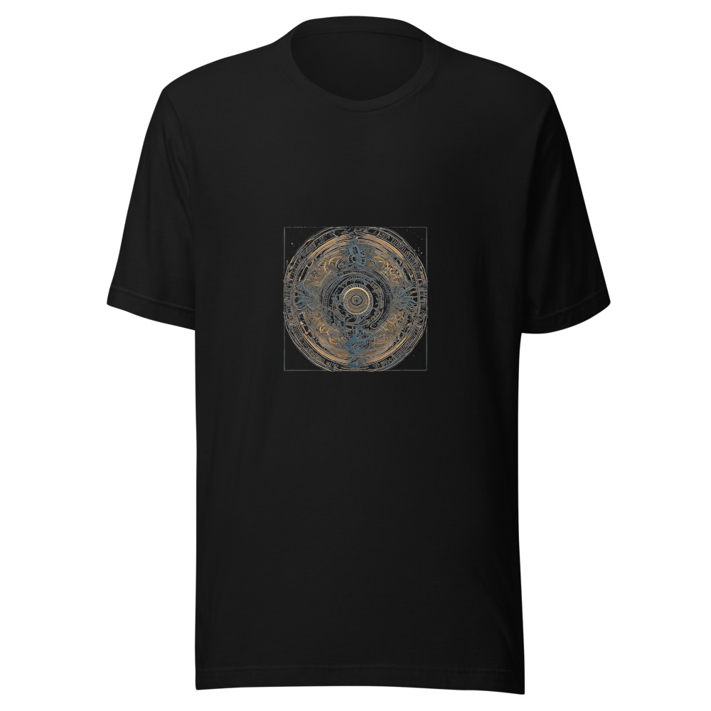Black T-Shirt with print art