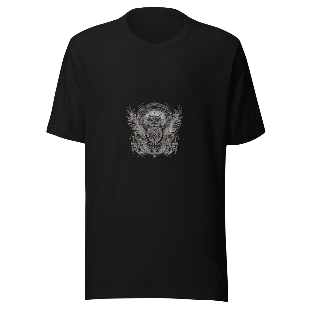 Black T-Shirt with print art