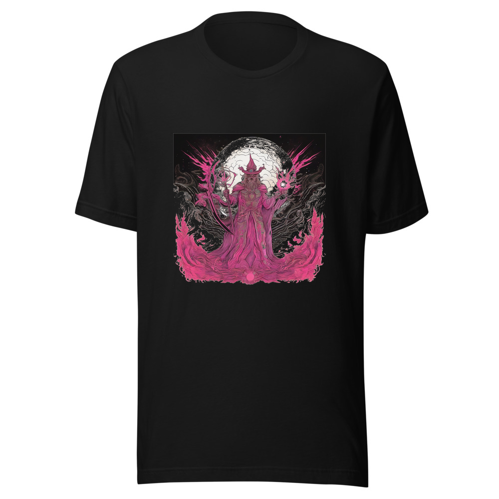 Black T-Shirt with print art