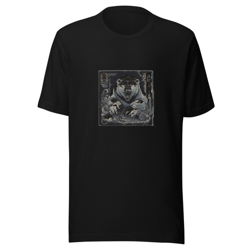 Black T-Shirt with print art