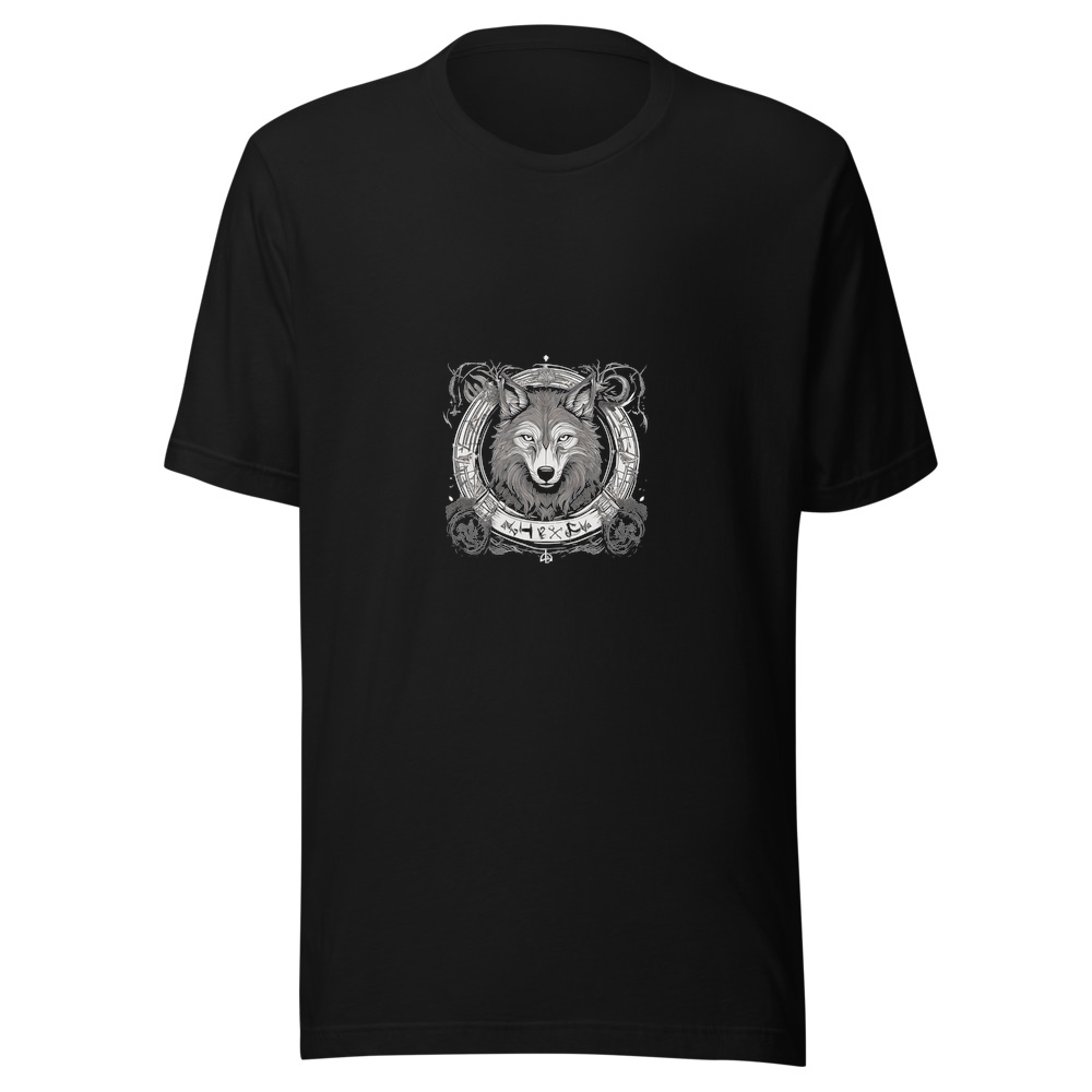 Black T-Shirt with print art