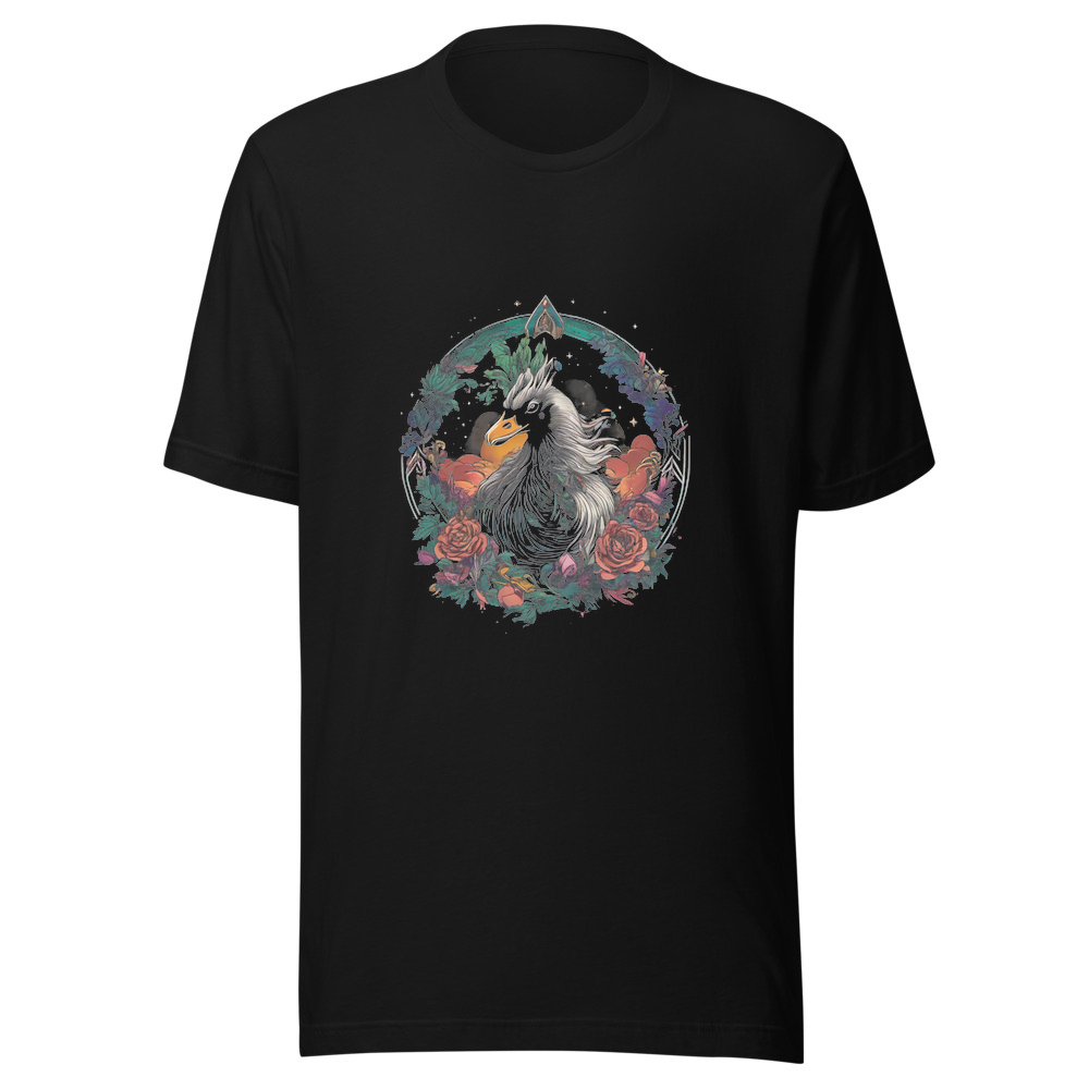 Black T-Shirt with print art