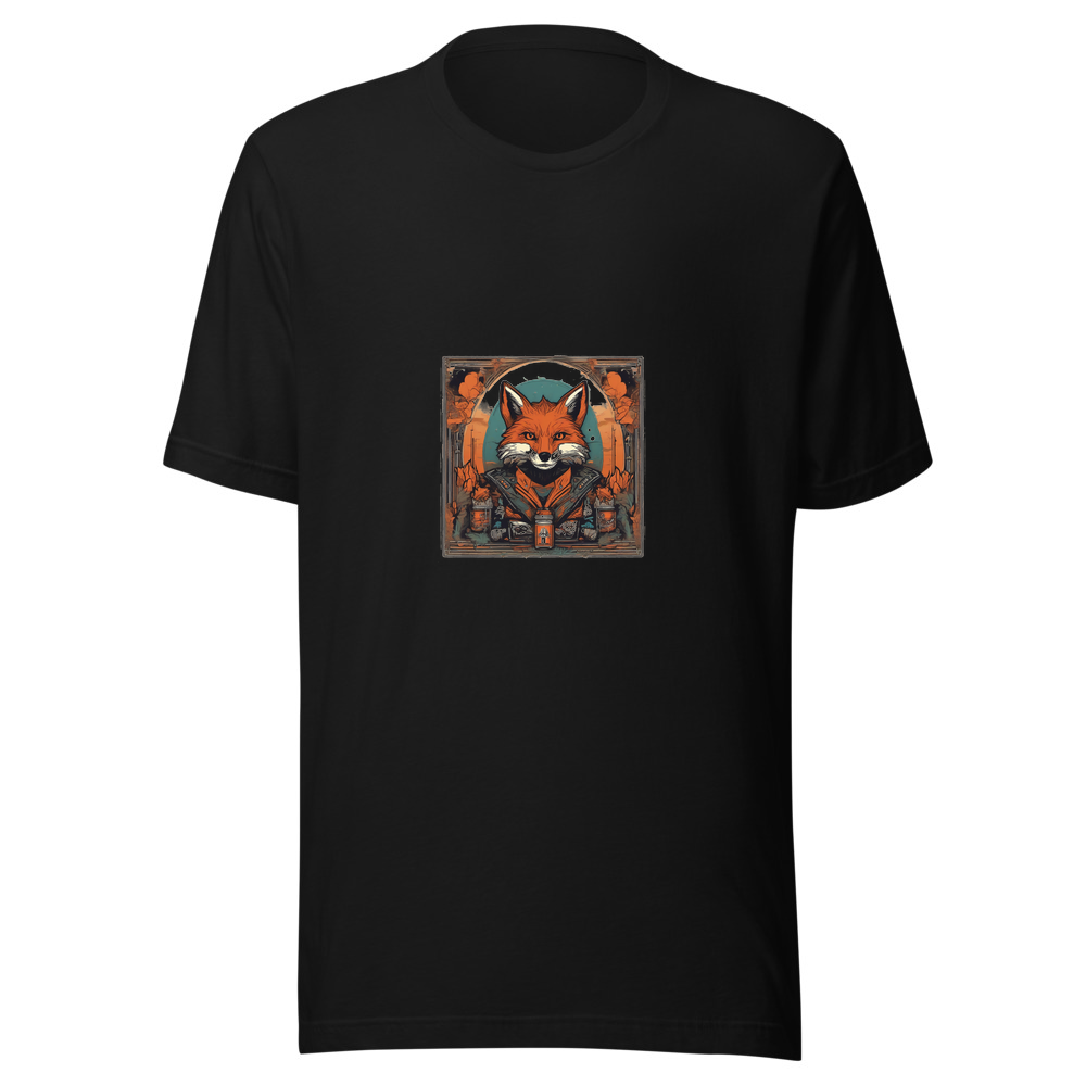 Black T-Shirt with print art