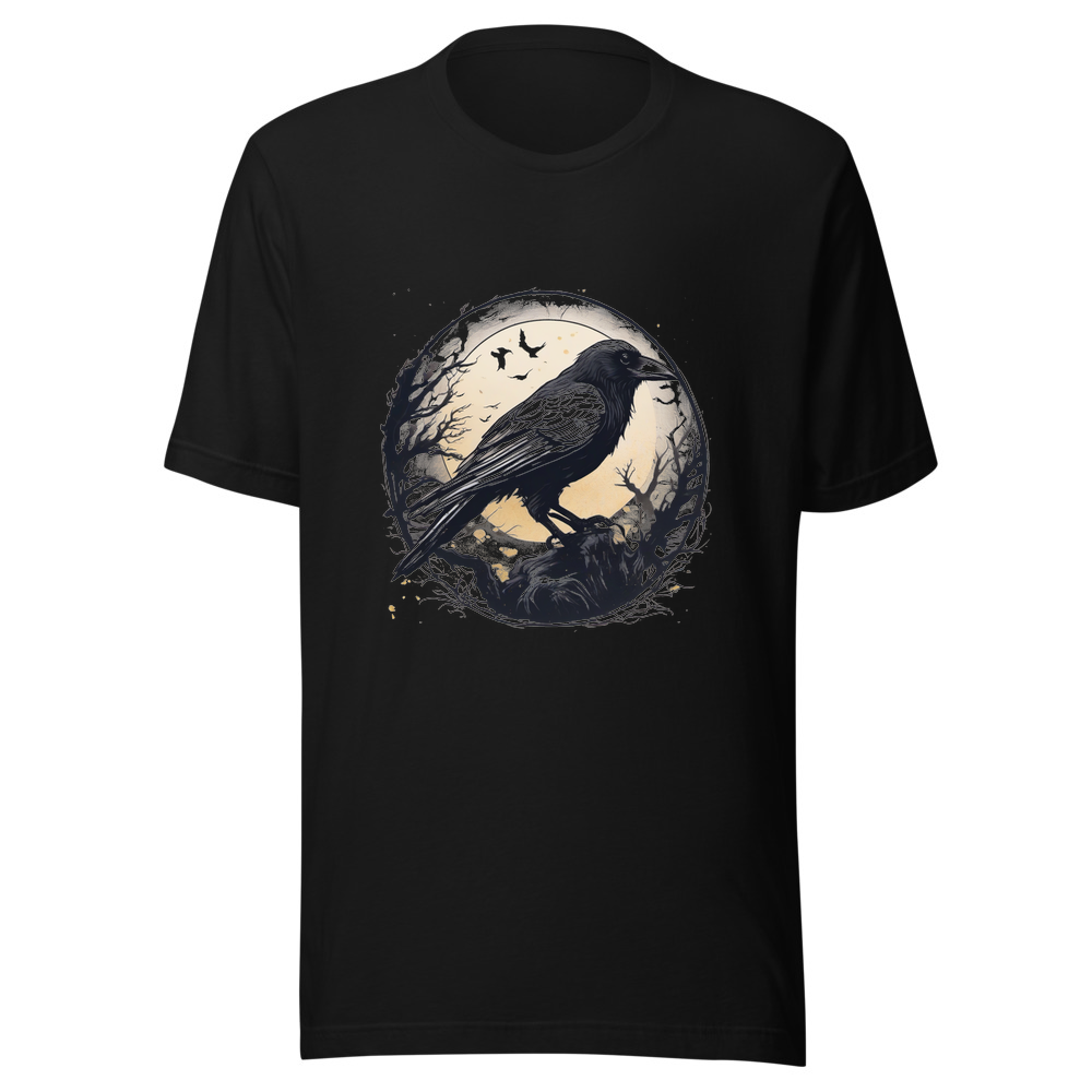 Black T-Shirt with print art