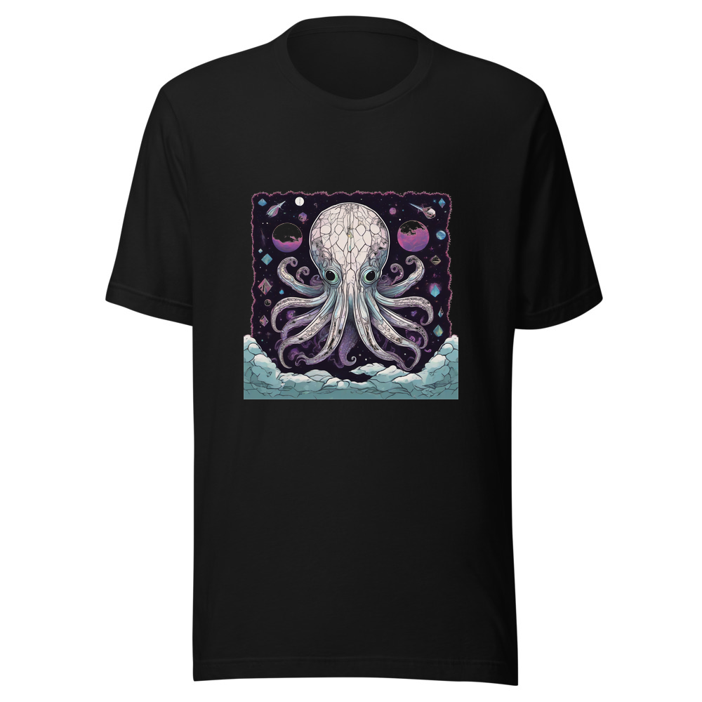 Black T-Shirt with print art