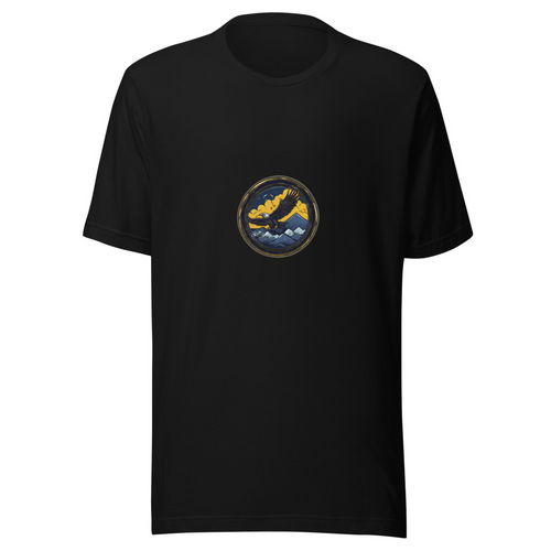Black T-Shirt with print art