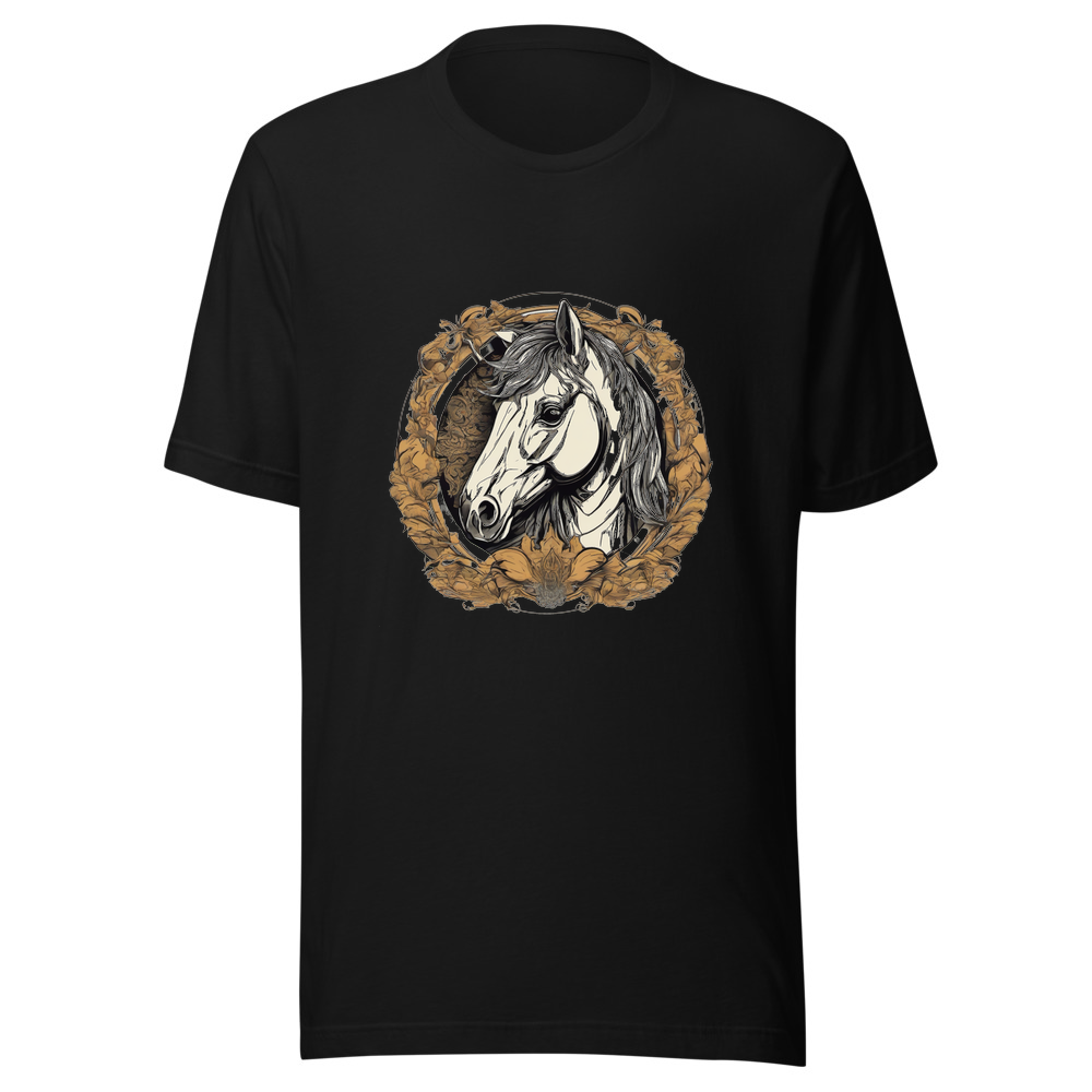 Black T-Shirt with print art