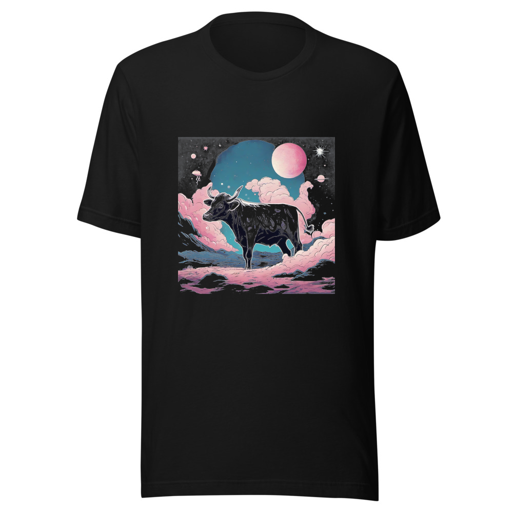 Black T-Shirt with print art