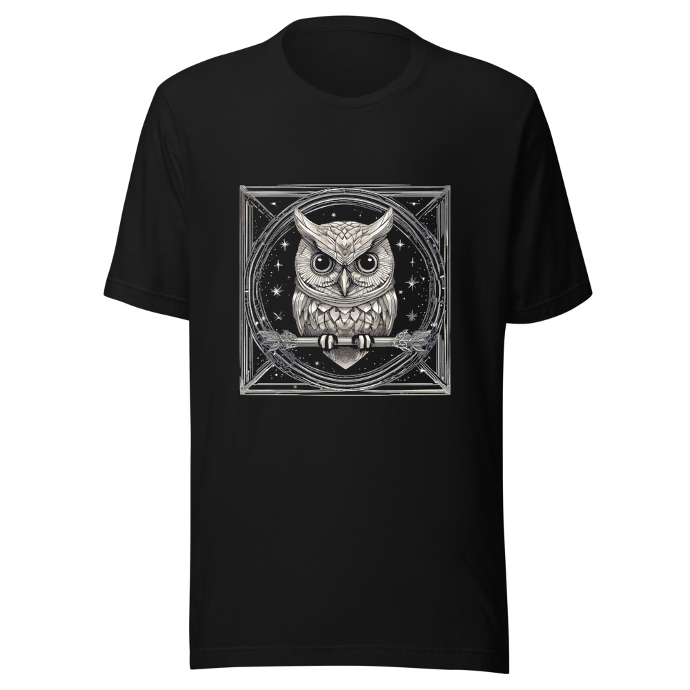Black T-Shirt with print art