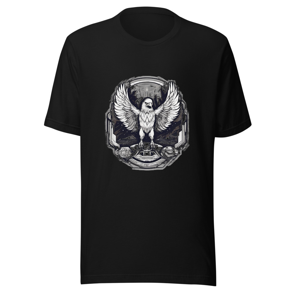 Black T-Shirt with print art
