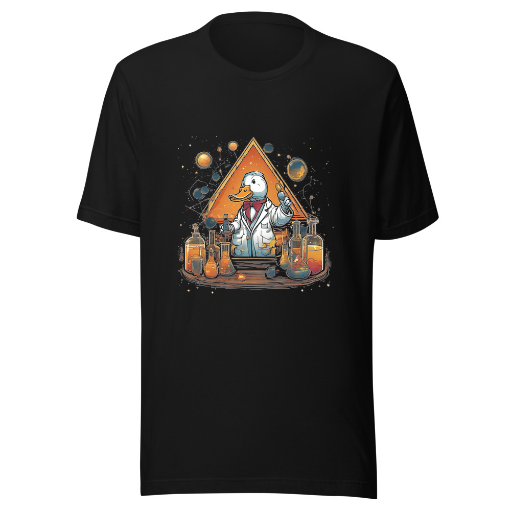 Black T-Shirt with print art
