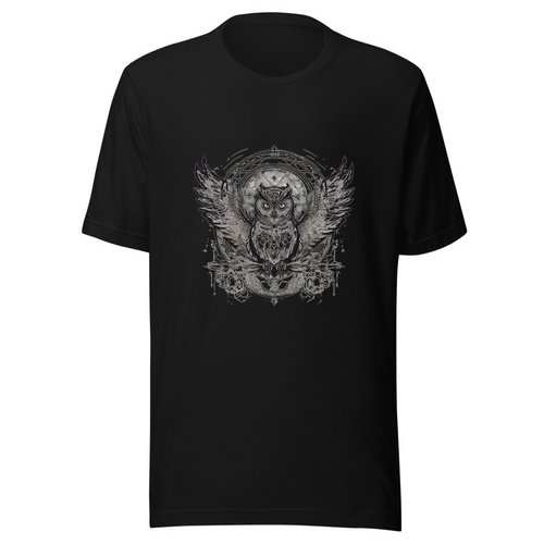 Black T-Shirt with print art