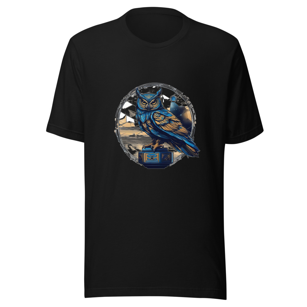 Black T-Shirt with print art