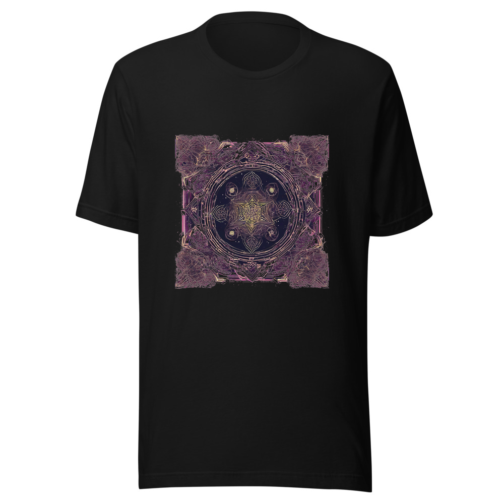 Black T-Shirt with print art