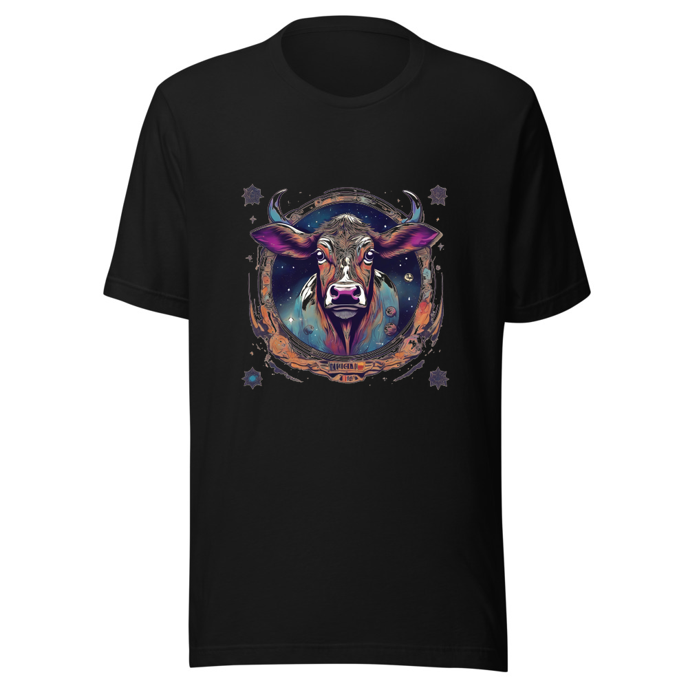 Black T-Shirt with print art