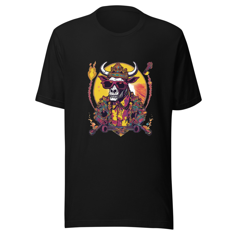 Black T-Shirt with print art