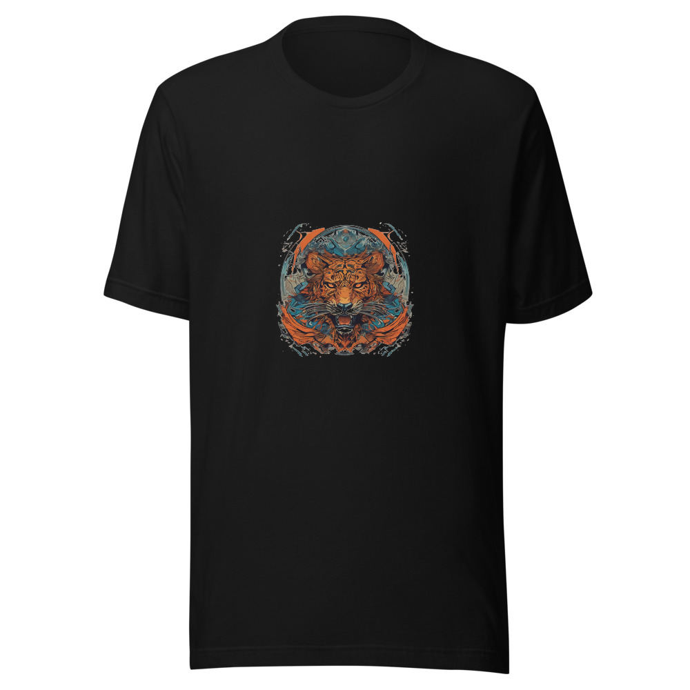 Black T-Shirt with print art