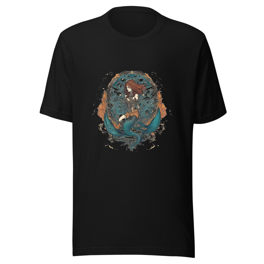 Black T-Shirt with print art