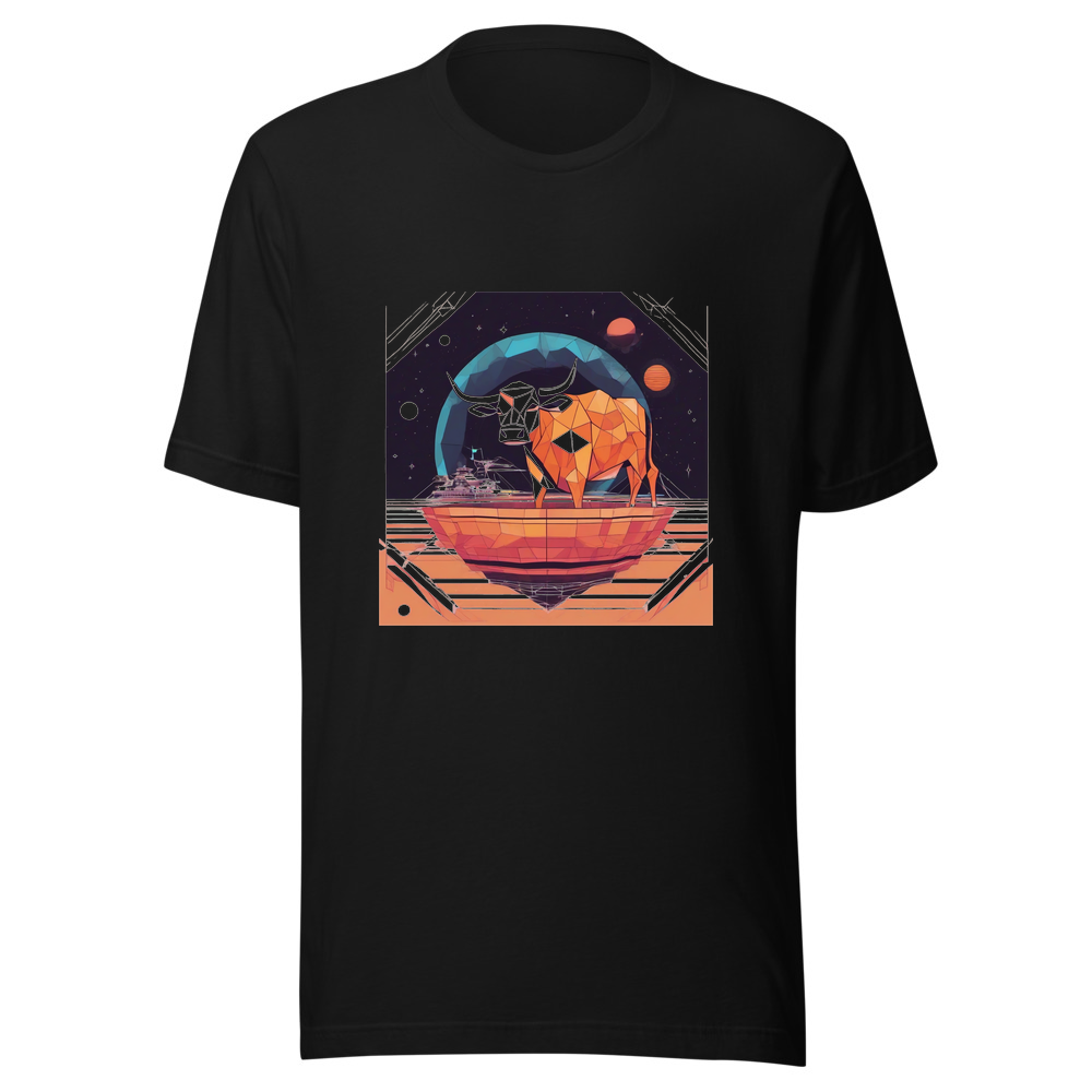 Black T-Shirt with print art